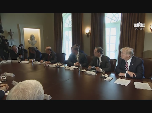 Thumbnail image for President Hosts Meeting on Trade