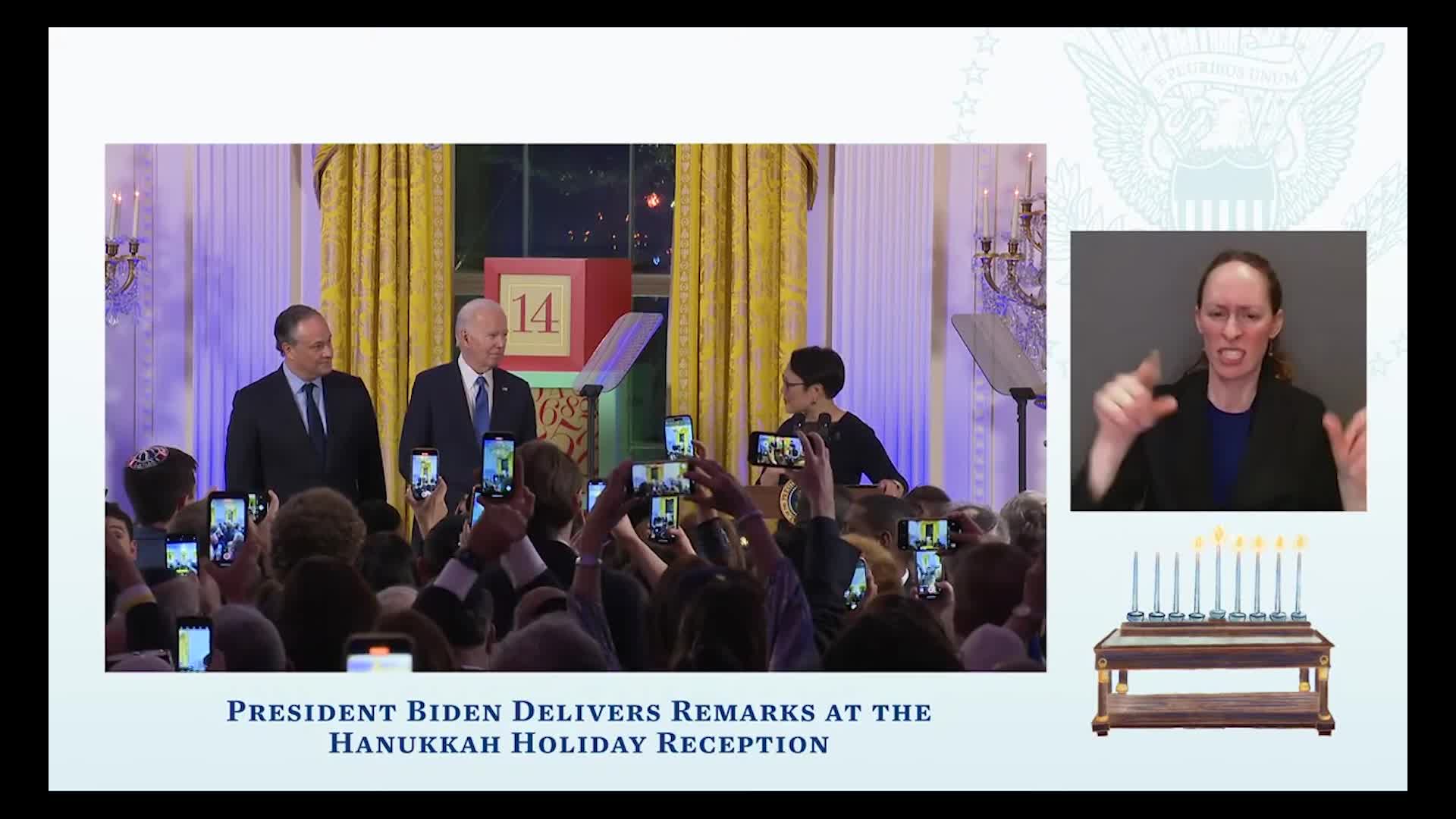 Thumbnail image for White House Hanukkah Reception
