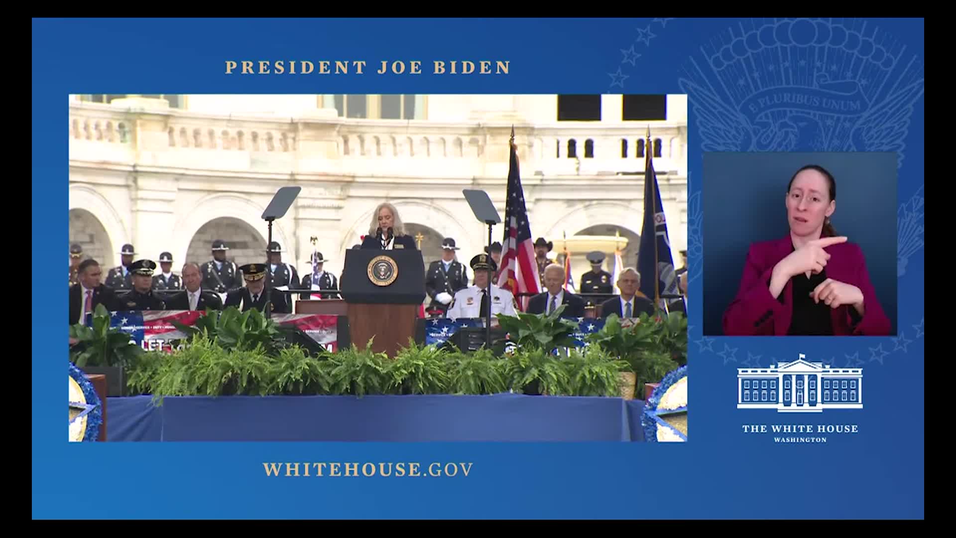 Thumbnail image for President at Peace Officers' Memorial