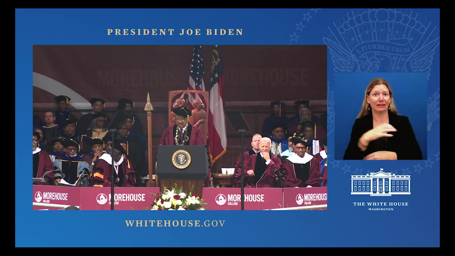 Thumbnail image for President Delivers Address to Morehouse College