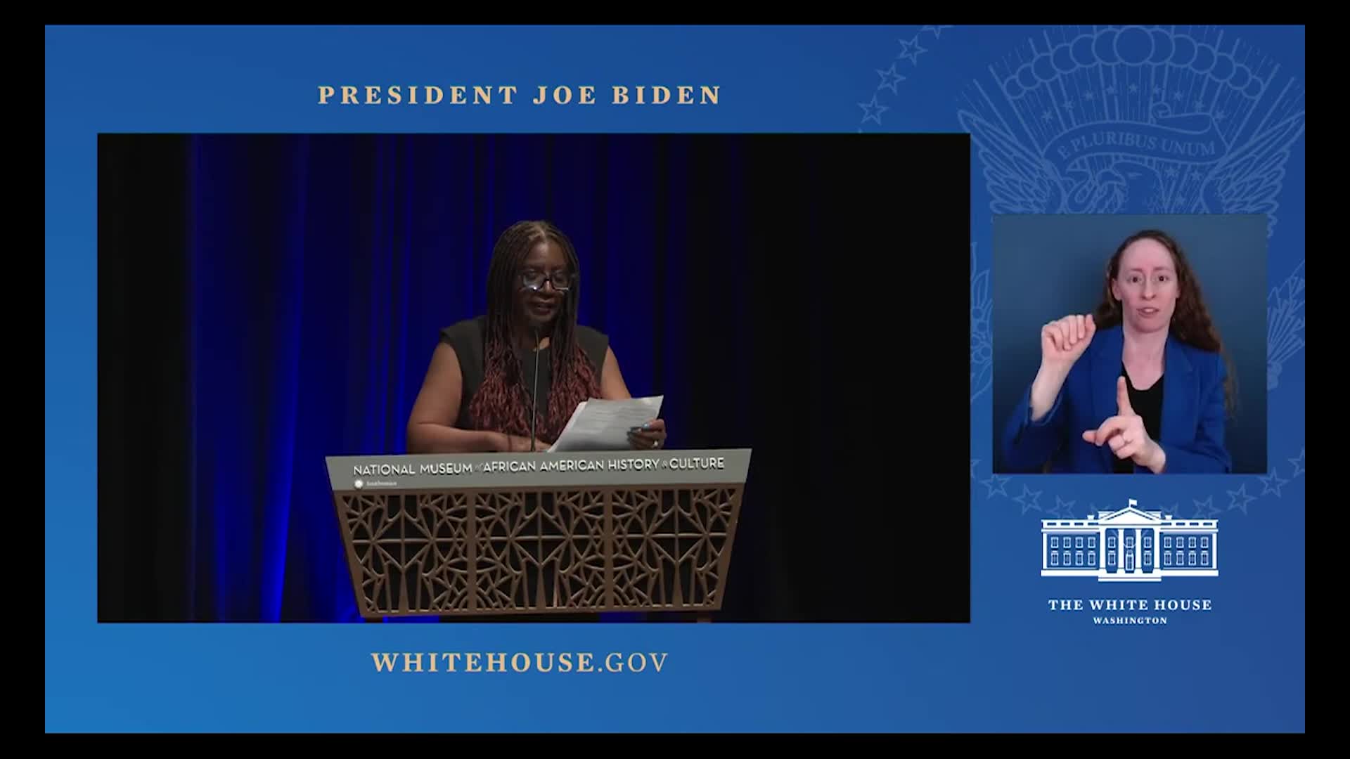 Thumbnail image for President at Museum of African-American History