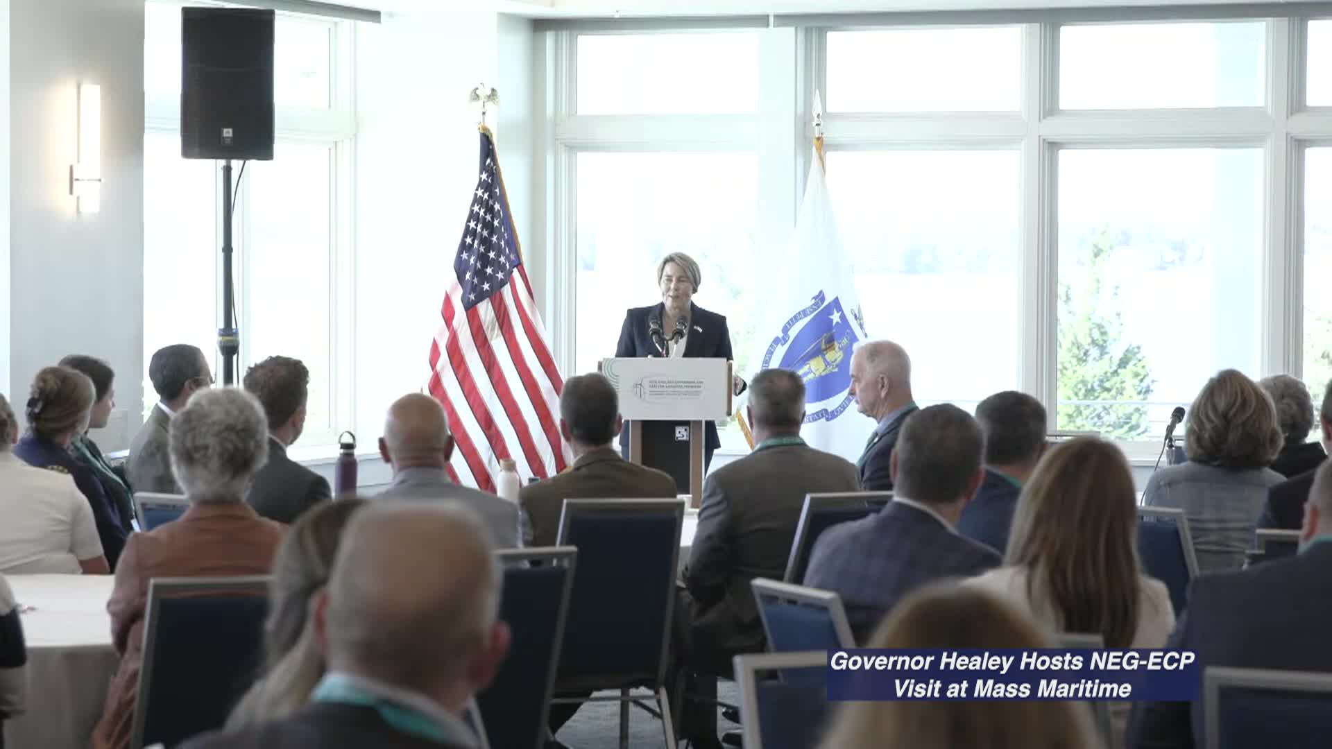 Thumbnail image for Governor with NE Governors at Mass Maritime