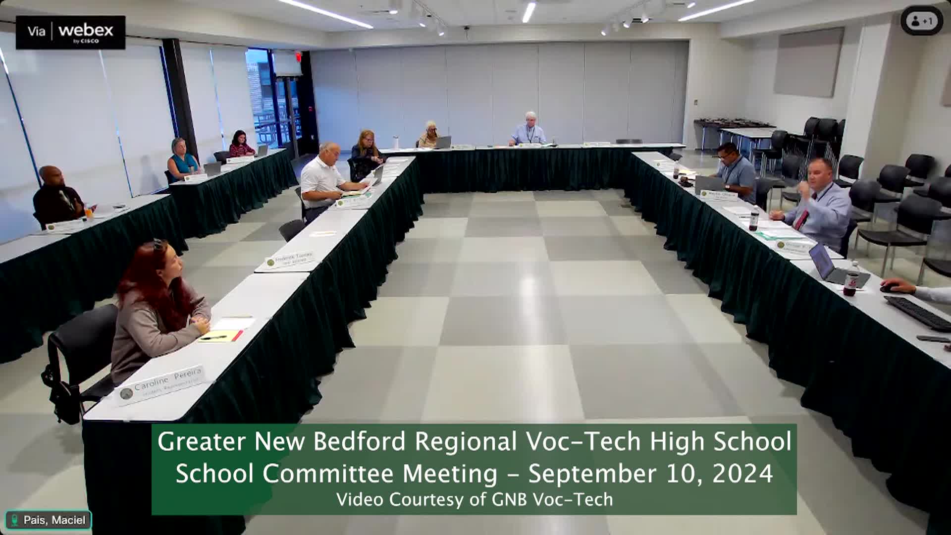 Thumbnail image for GNB Voc-Tech School Committee 9/10/24