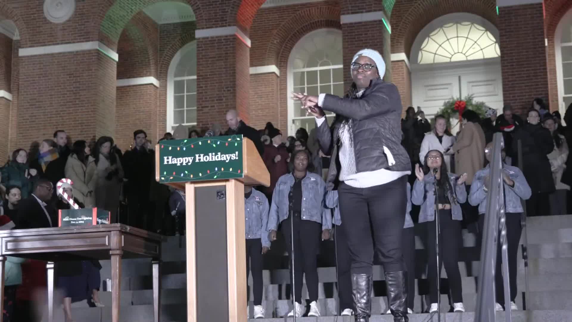 Thumbnail image for State House Tree Lighting