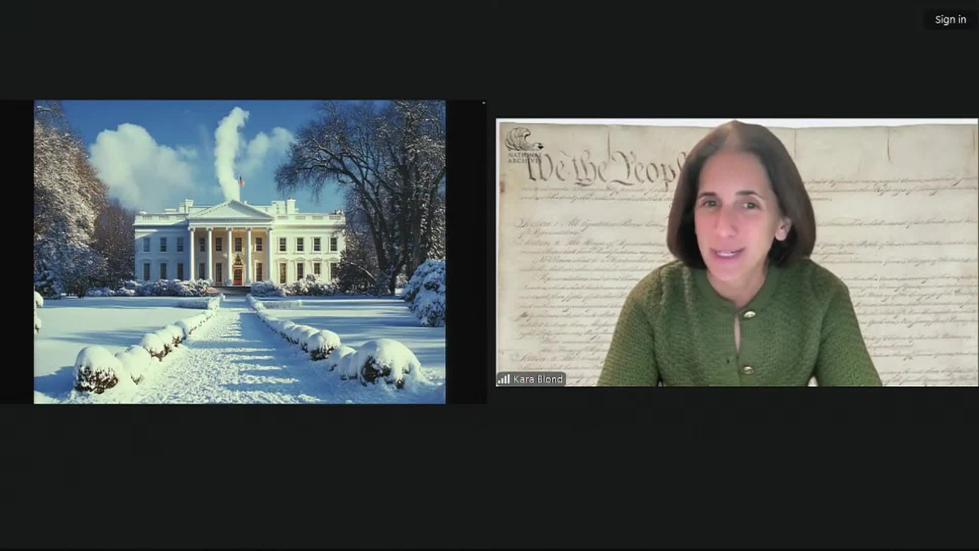 National Archives: Holidays at the White House