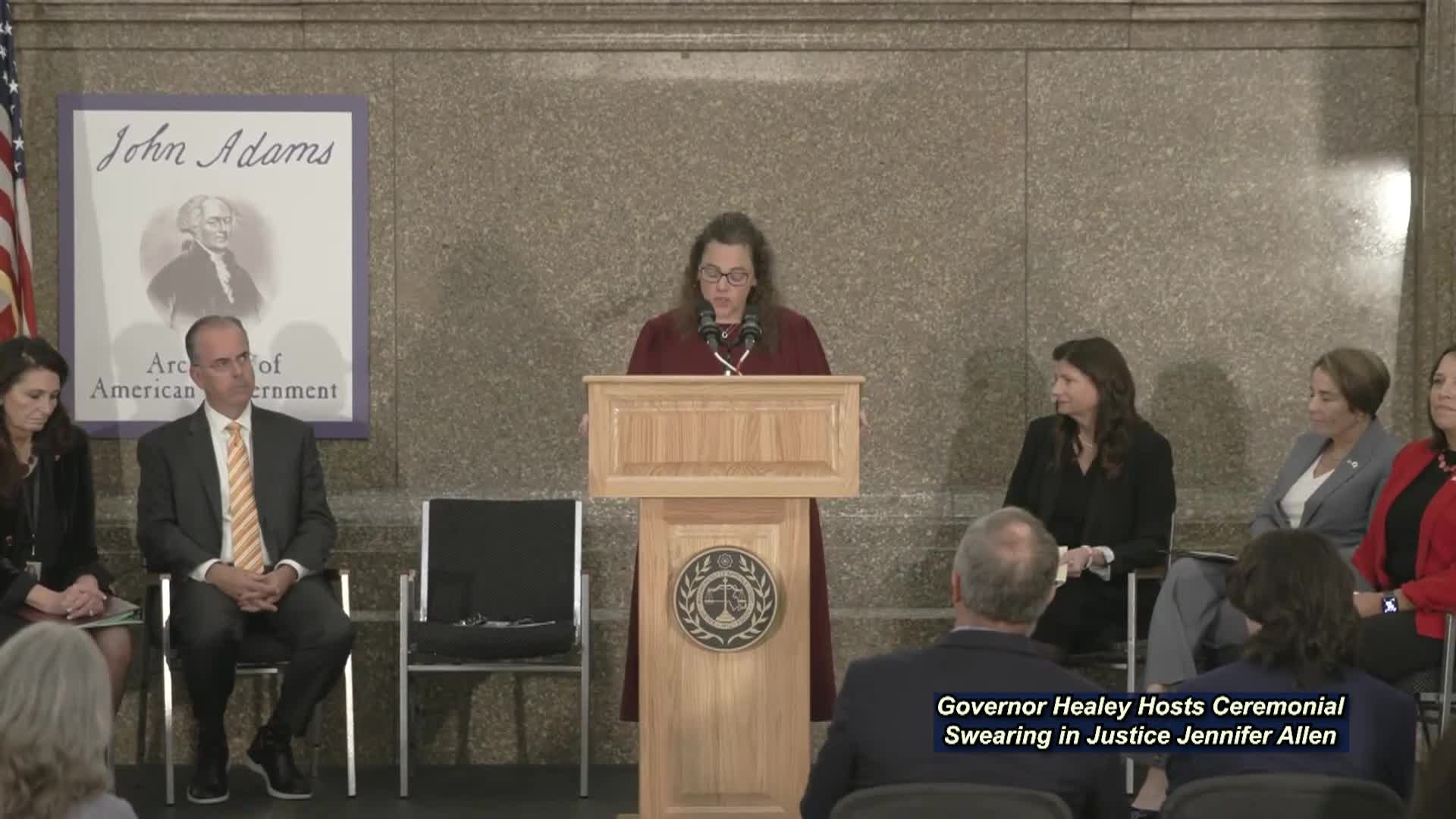 Thumbnail image for Governor Swears in Justice Jennifer Allen