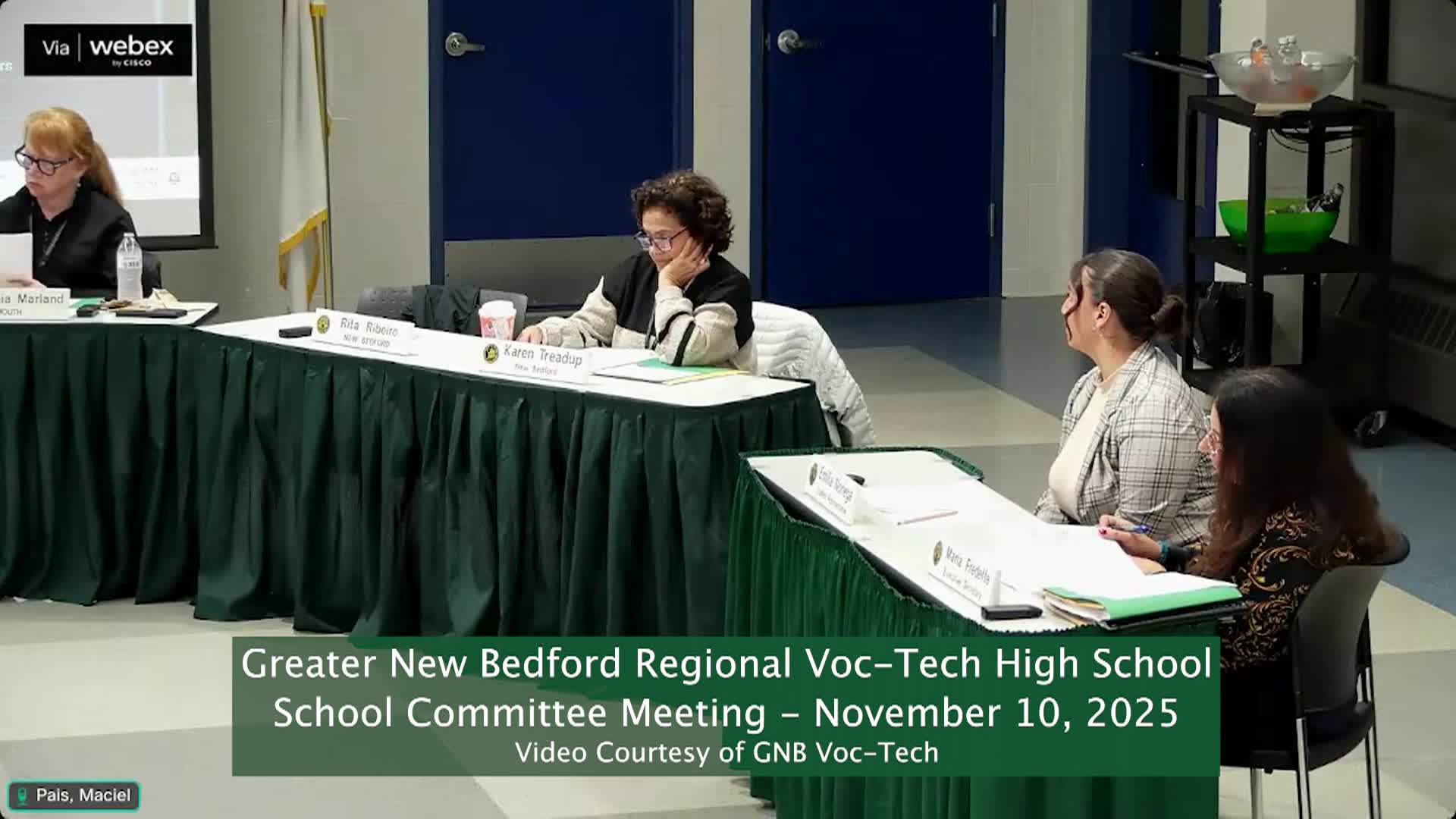 GNBVT School Committee, Nov. 10