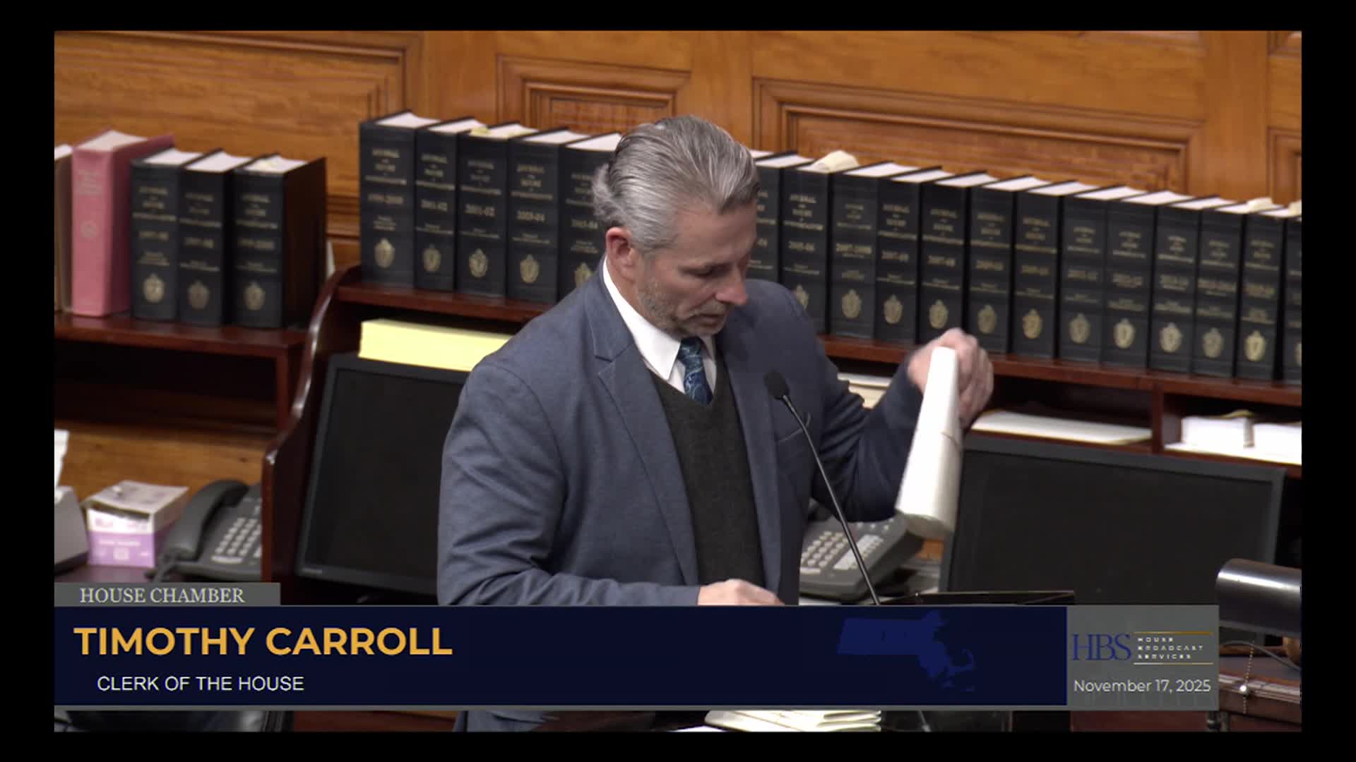 MA House of Representatives, Nov. 17-18