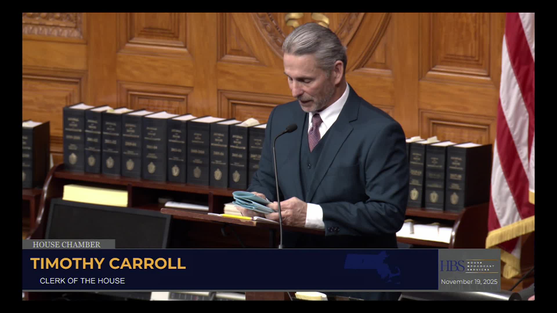 MA House of Representatives, Nov. 19-20