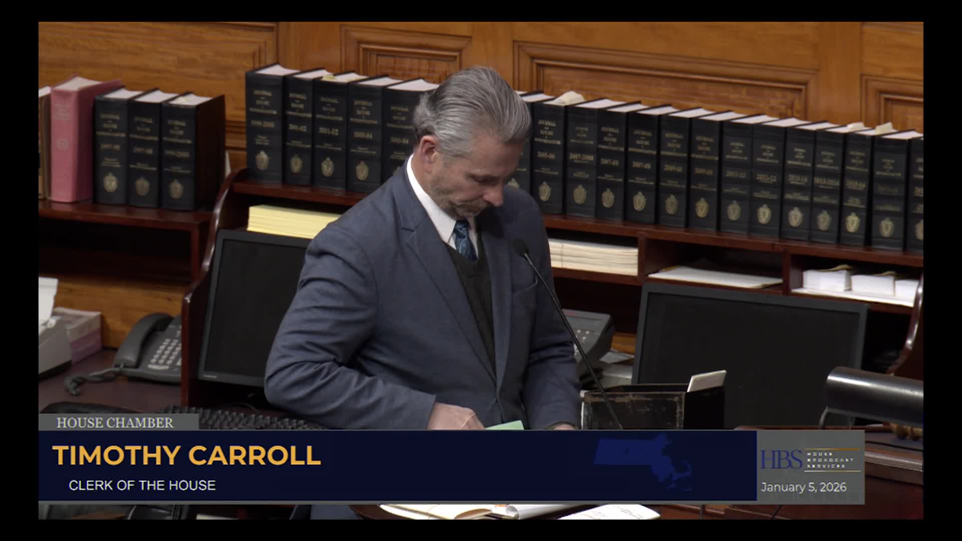 MA House of Representatives, Jan. 5-8