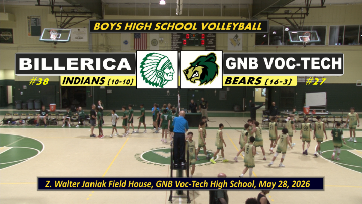 Thumbnail image for Boys Volleyball: GNB Voc-Tech vs Billerica