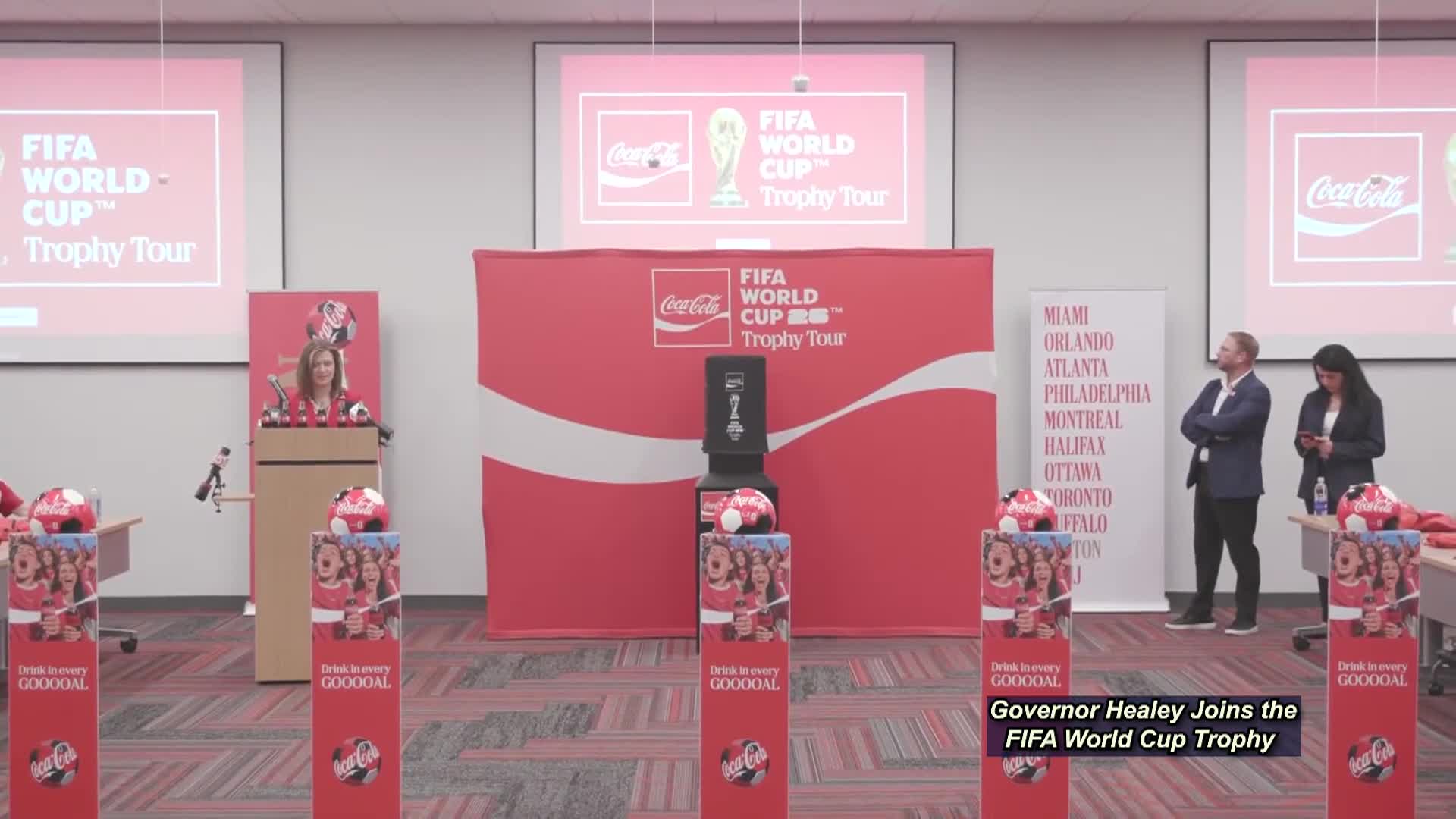 Thumbnail image for Governor with World Cup Trophy