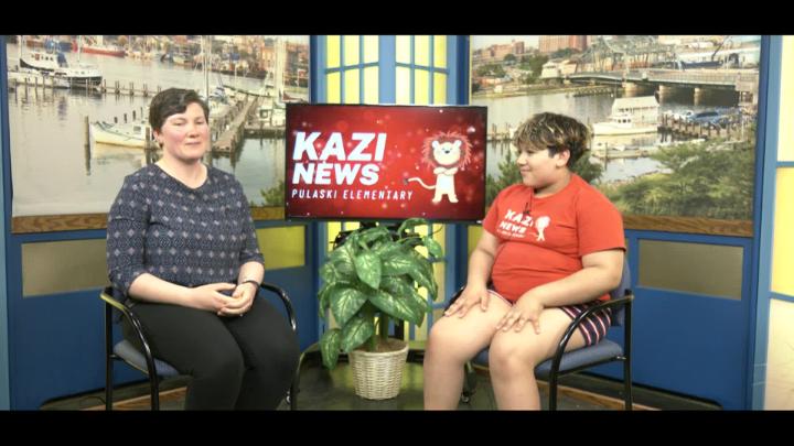 Thumbnail image for Pulaski Elementary School Kazie News Morning Annoucements