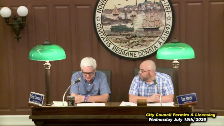 Thumbnail image for City Council Licensing & Permits July 15th 2026