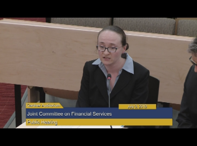 Thumbnail image for MA Joint Committee on Financial Services, 7/9, part 2