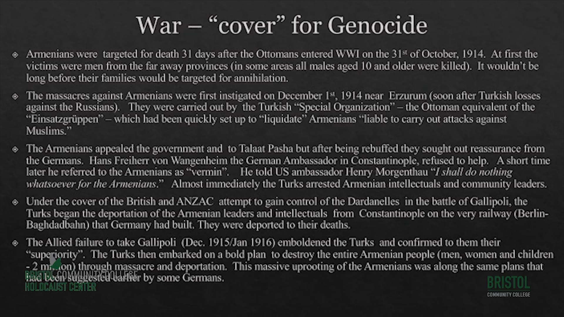 Thumbnail image for BCC Lecture: Armenian Genocide