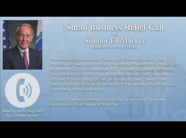 Thumbnail image for Senator Markey Call on Small Business