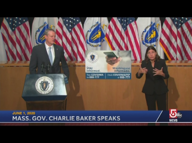 Thumbnail image for Governor Baker's COVID-19 Update, June 1st 2020