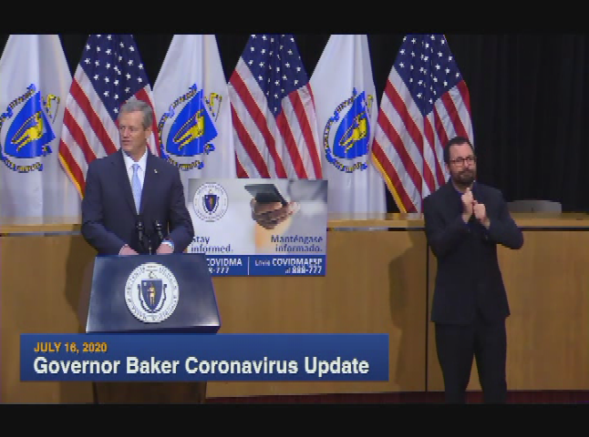 Thumbnail image for Gov. Baker's COVID-10 Update July 16 2020