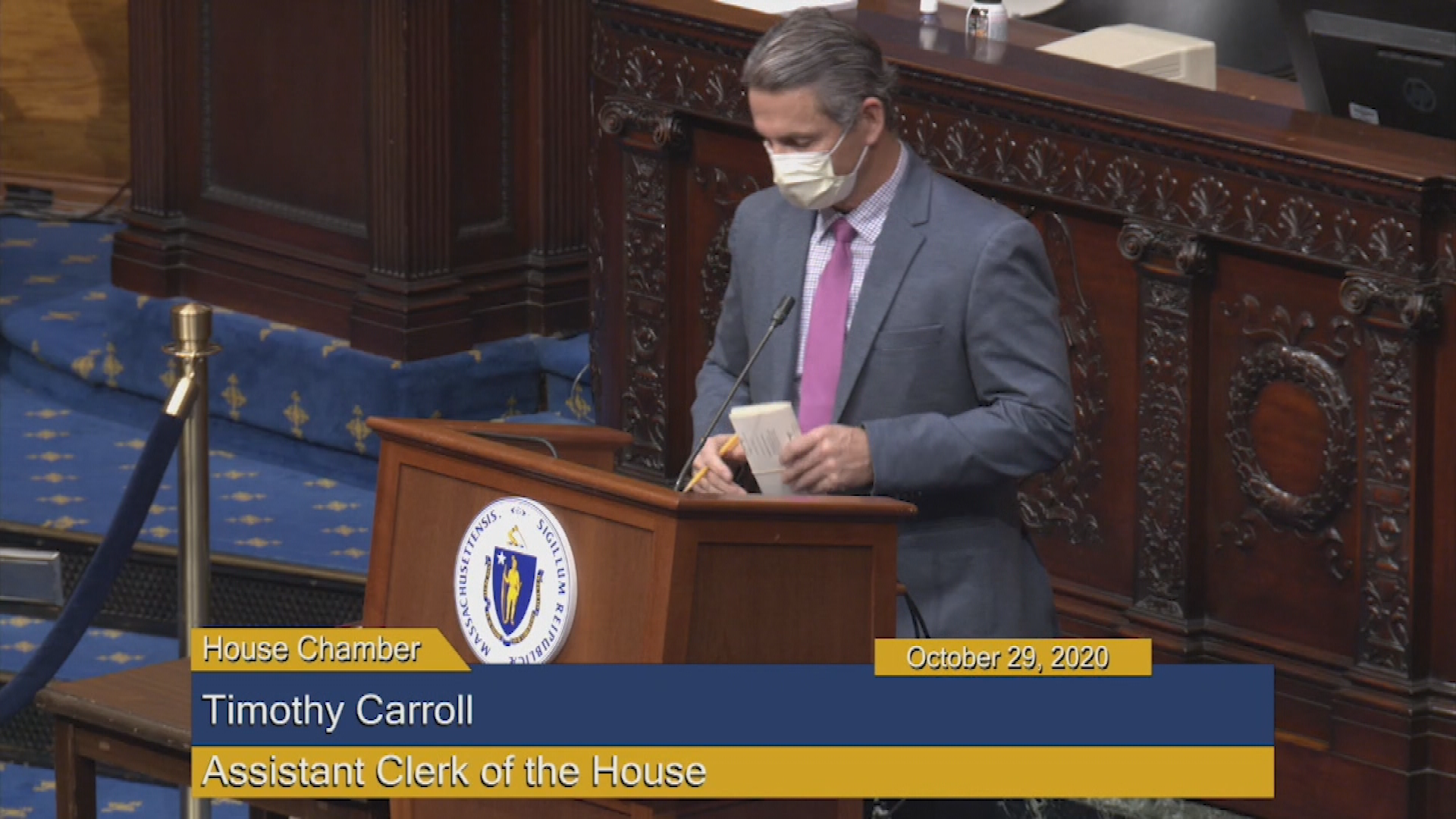 Thumbnail image for MA House of Representatives, Oct. 29