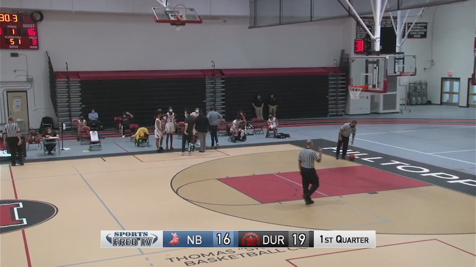 Thumbnail image for Boys Basketball: NB At Durfee, Jan. 22