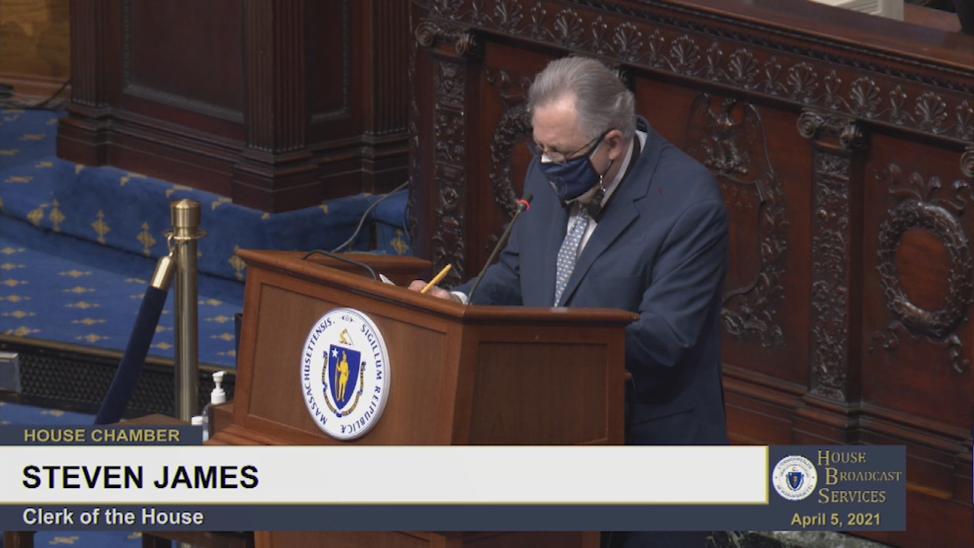 Thumbnail image for MA House of Representatives, April 5