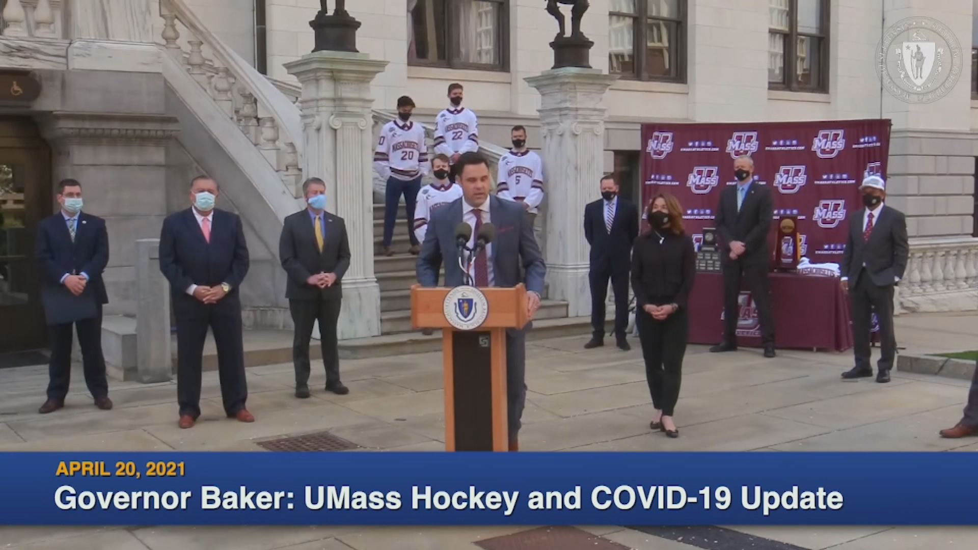 Thumbnail image for Governor Welcomes Hockey Champs UMass Amherst