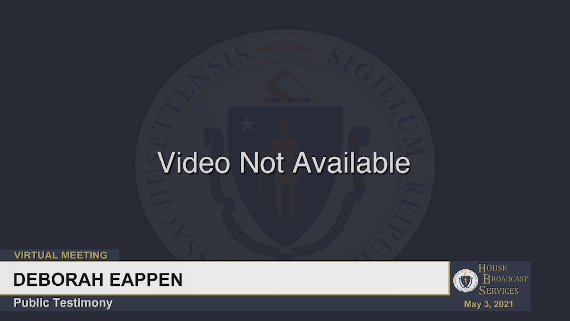 Thumbnail image for MA Committee on Public Health part 2, 5-3-21