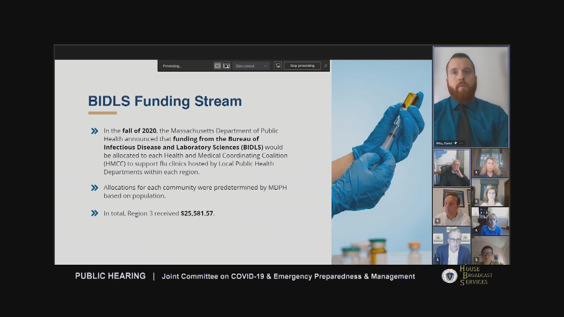 Thumbnail image for MA Commitee on COVID and Emergency Management, part 1
