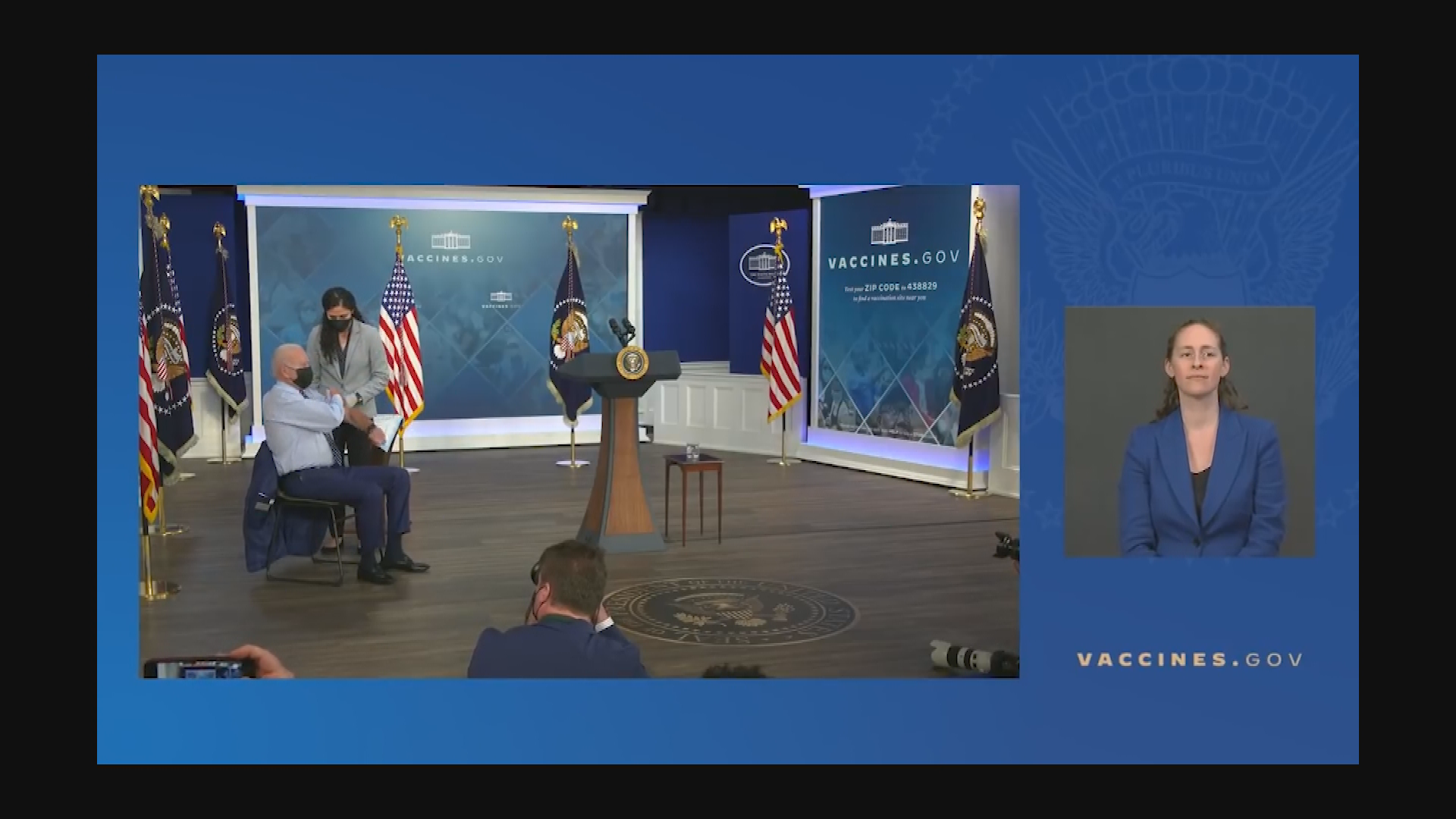 Thumbnail image for President Biden Gets a COVID-19 Booster Shot