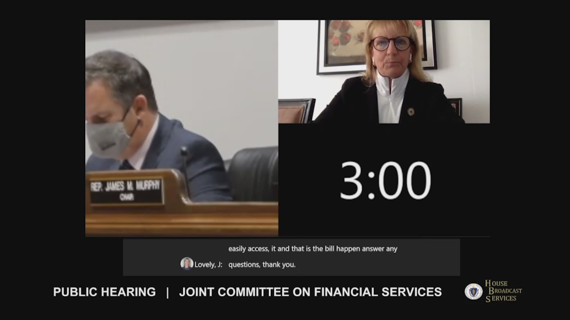Thumbnail image for MA Committee on Financial Services, pt. 1, Dec. 9