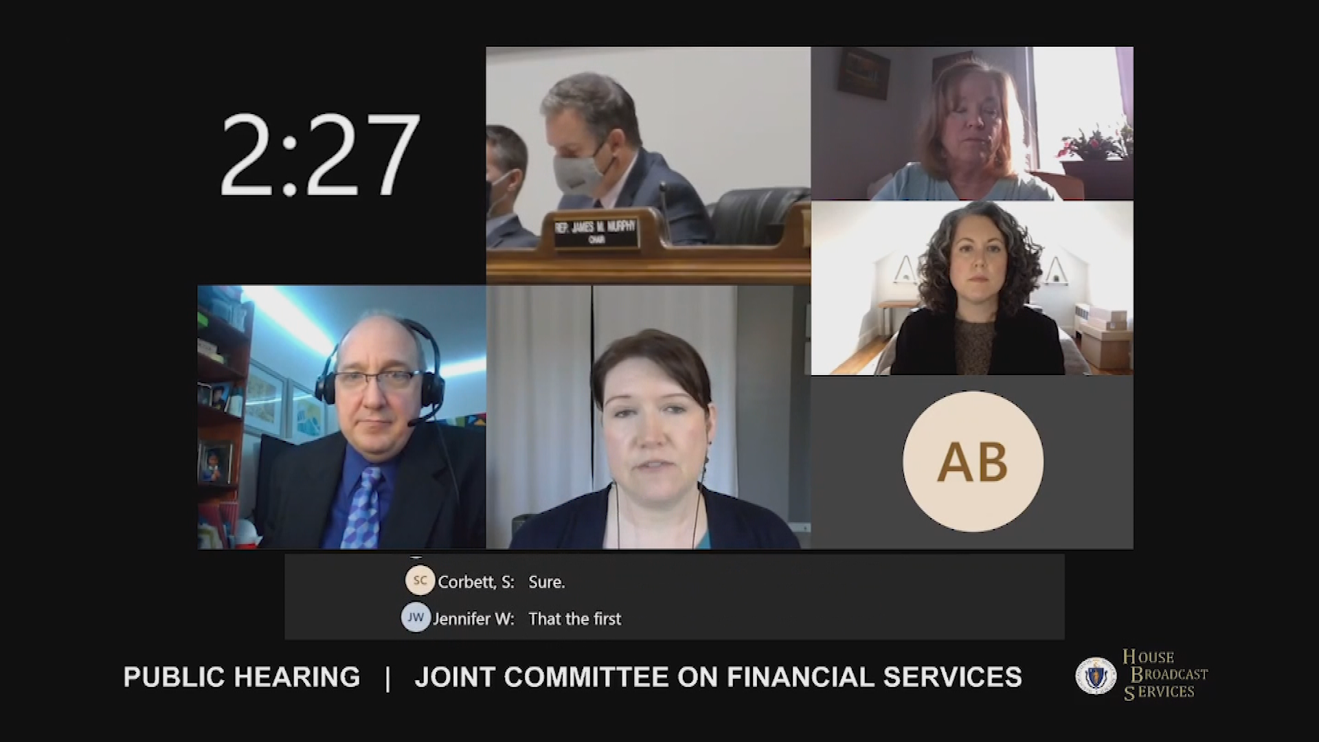 Thumbnail image for MA Committee on Financial Services, pt. 2, Dec. 9