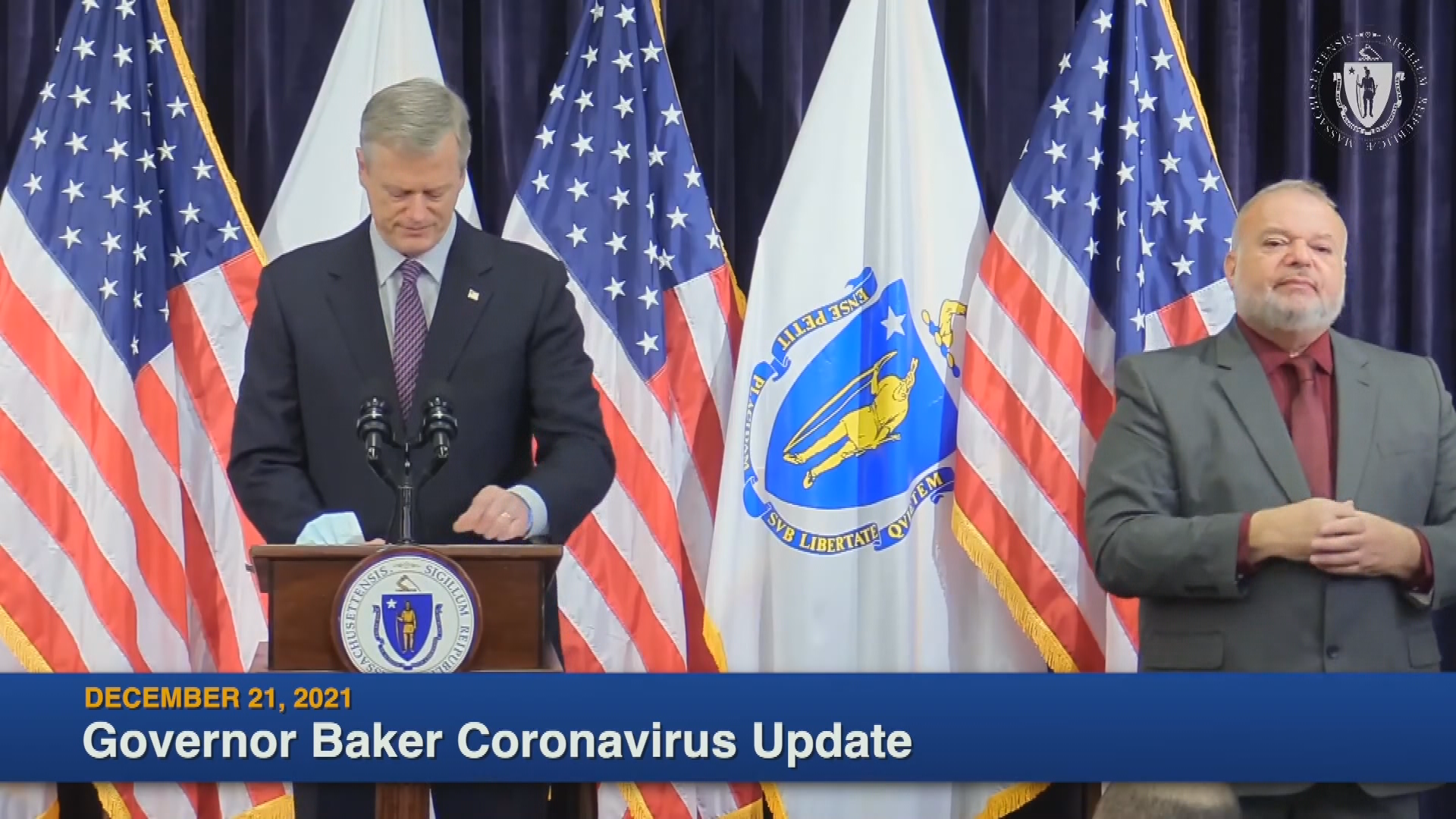 Thumbnail image for Governor Baker's COVID-19 Update, Dec. 21
