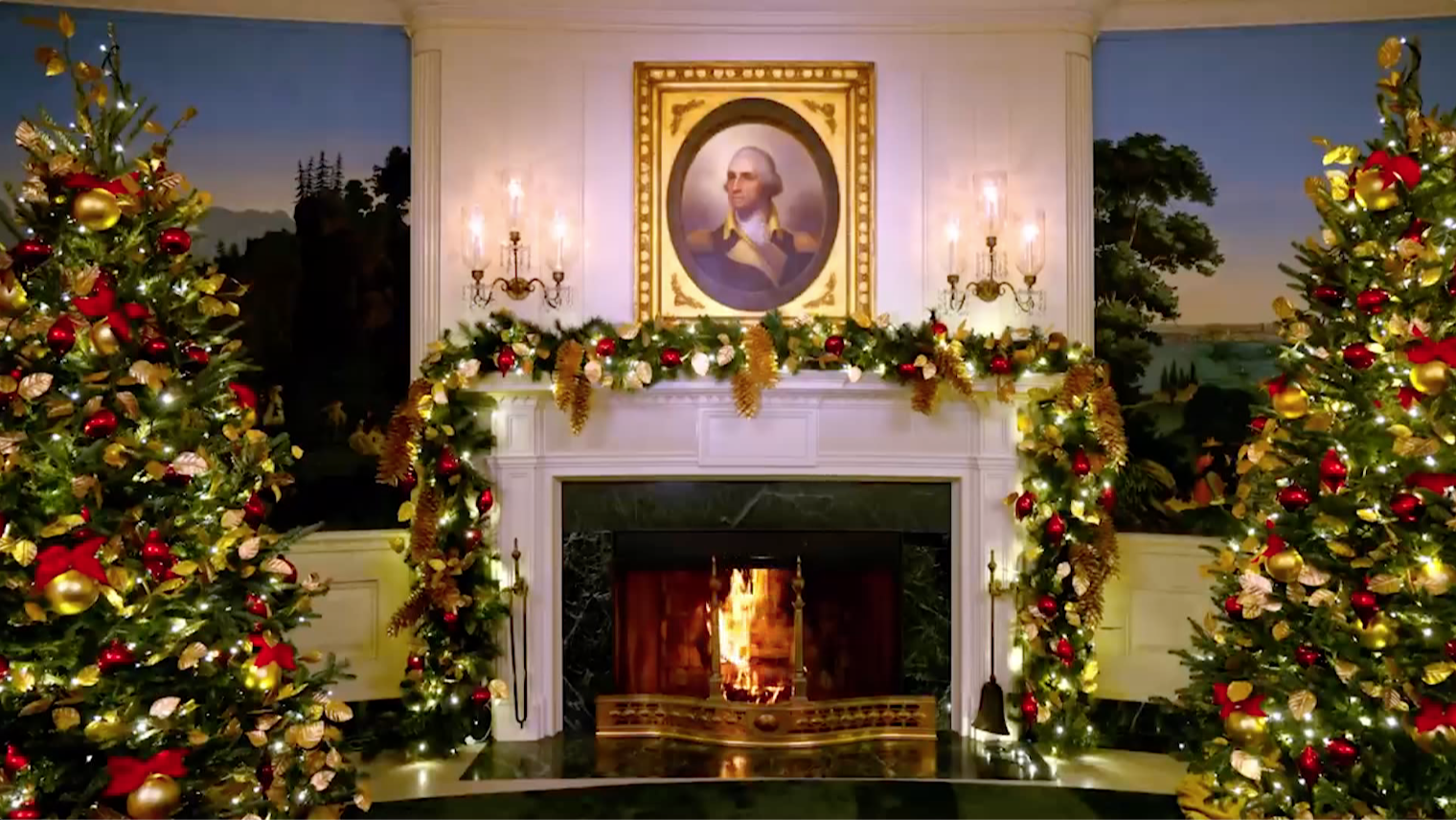 Thumbnail image for White House Yule Log: Diplomatic Reception Room