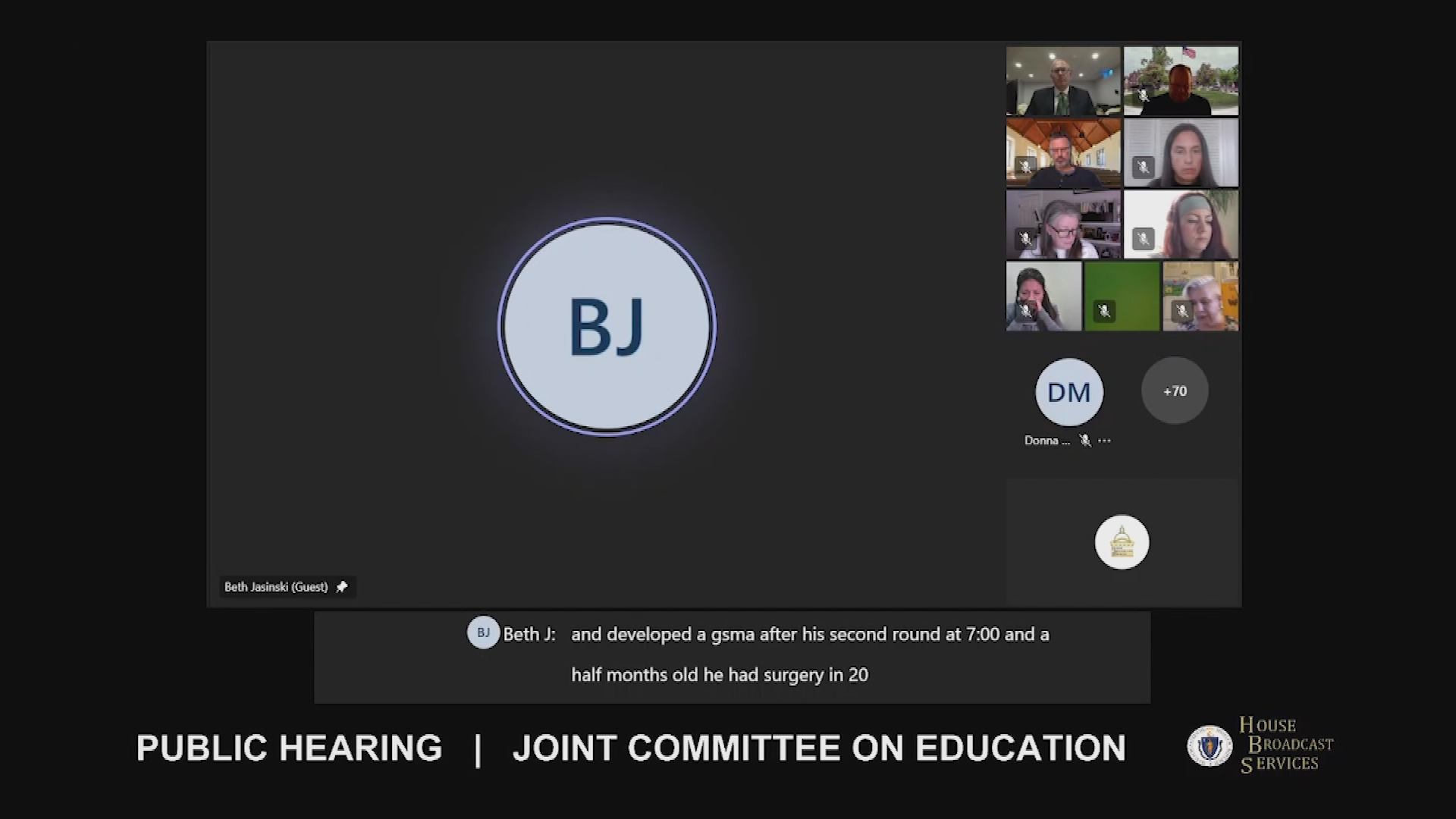 Thumbnail image for MA Committee on Education, pt. 2, Jan.4
