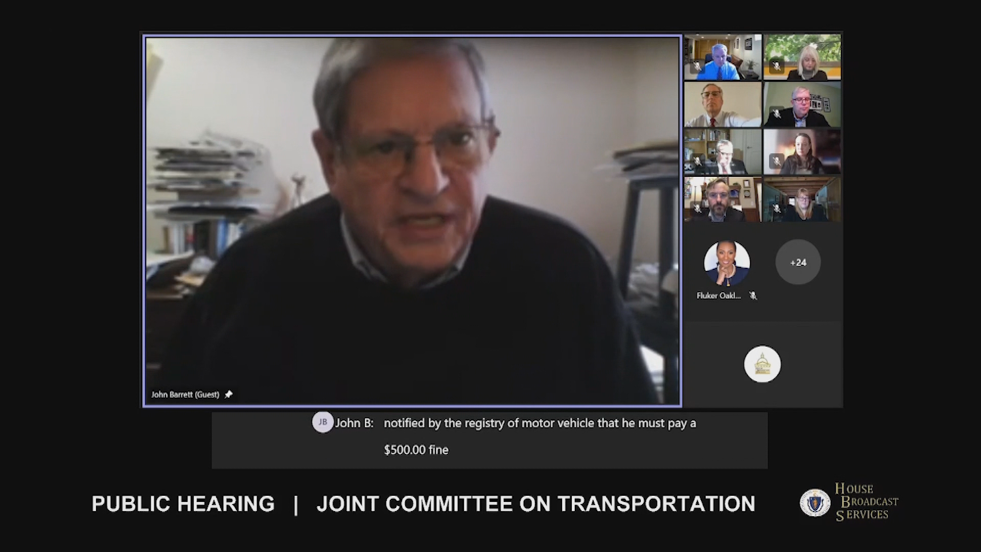 Thumbnail image for MA Committee on Transportation, Jan. 10