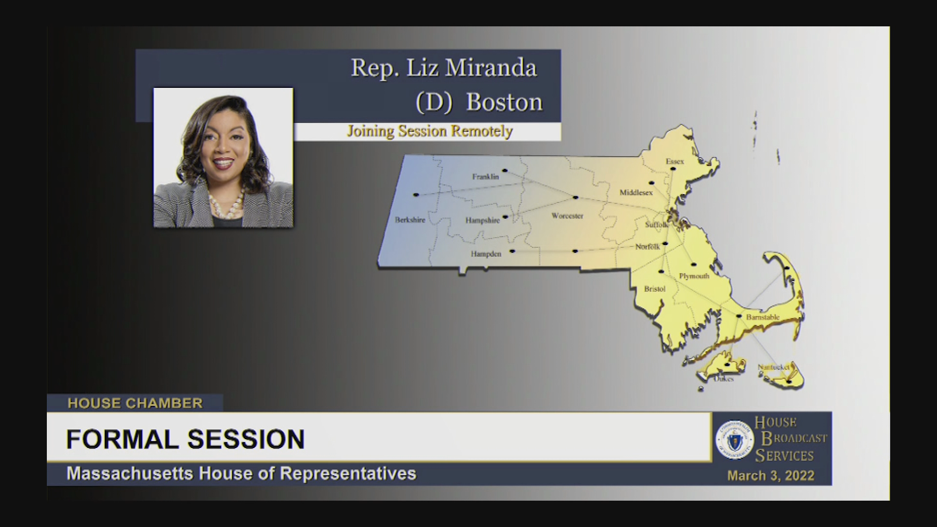 Thumbnail image for MA House of Representatives, March 3