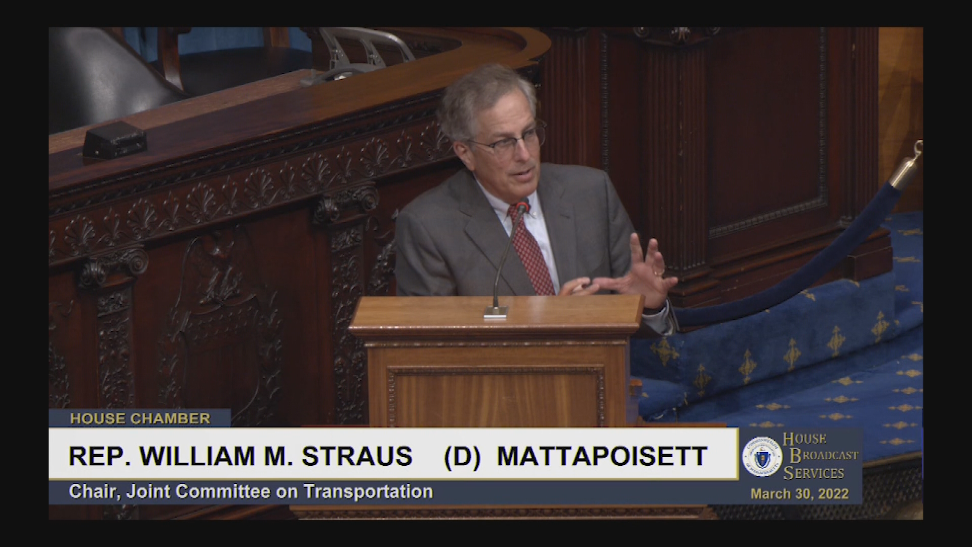 Thumbnail image for MA House of Representatives, March 30
