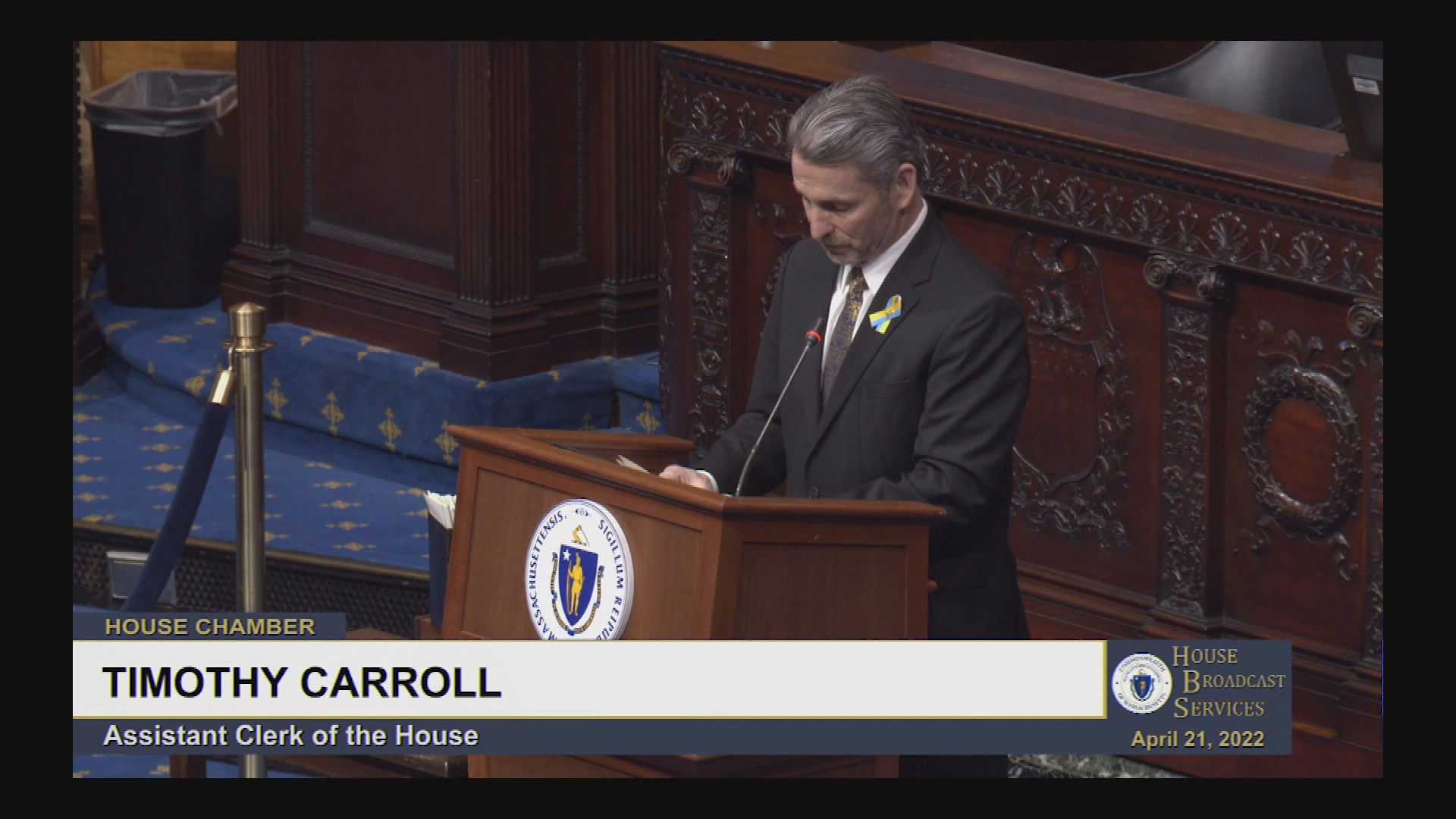 Thumbnail image for MA House of Representatives, April 19-21