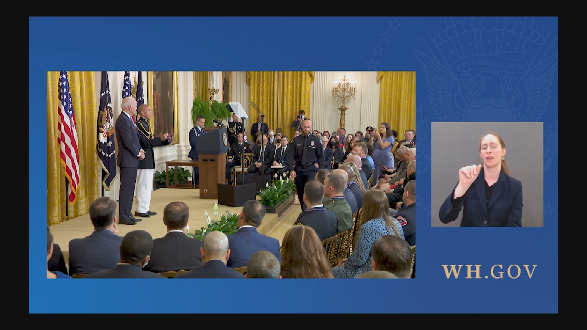 Thumbnail image for President at Medal of Valor Ceremony