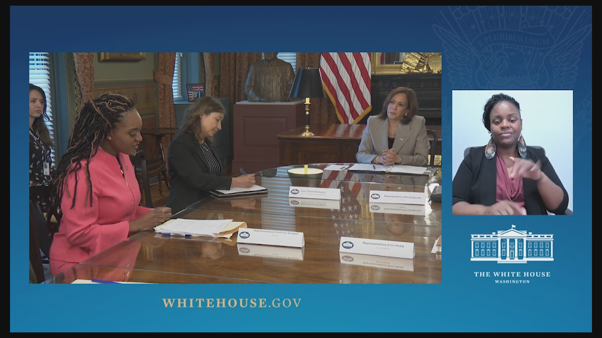 Thumbnail image for Vice President Harris Roundtable with State Legislators