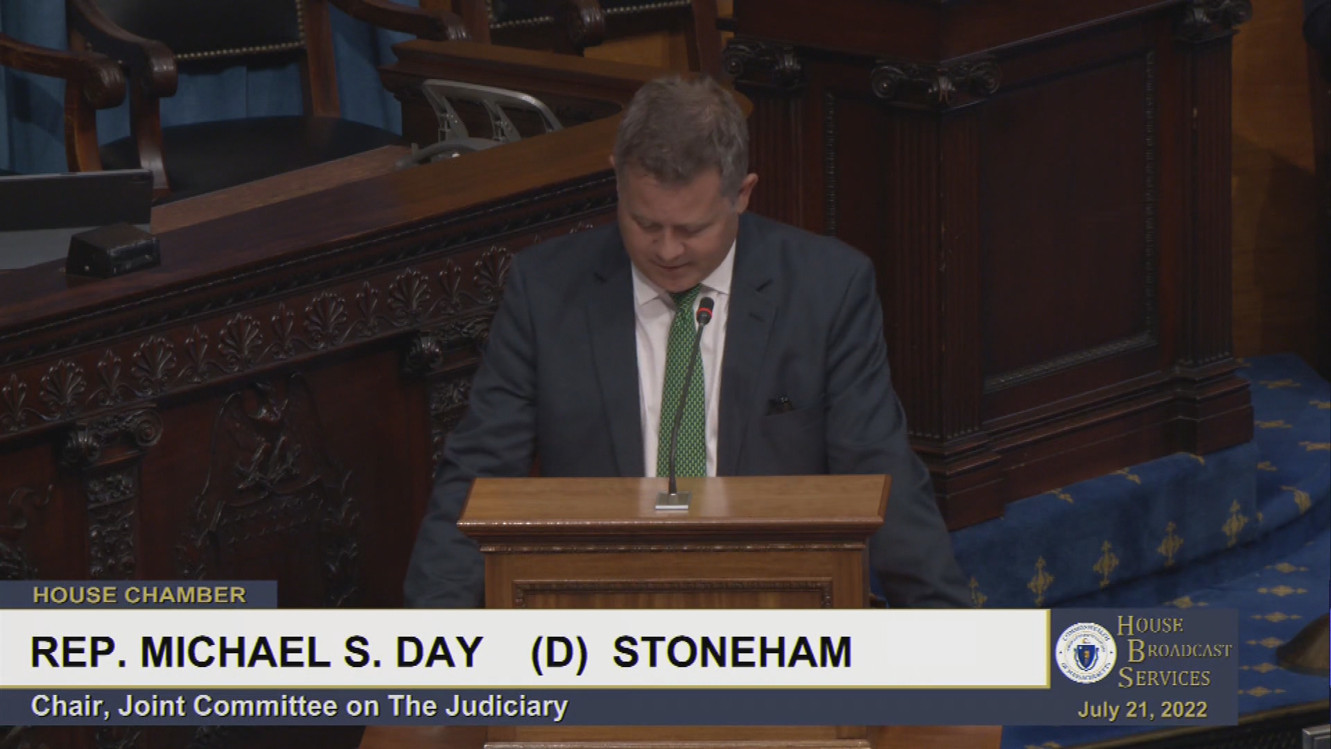 Thumbnail image for MA House of Representatives, July 21 part 1