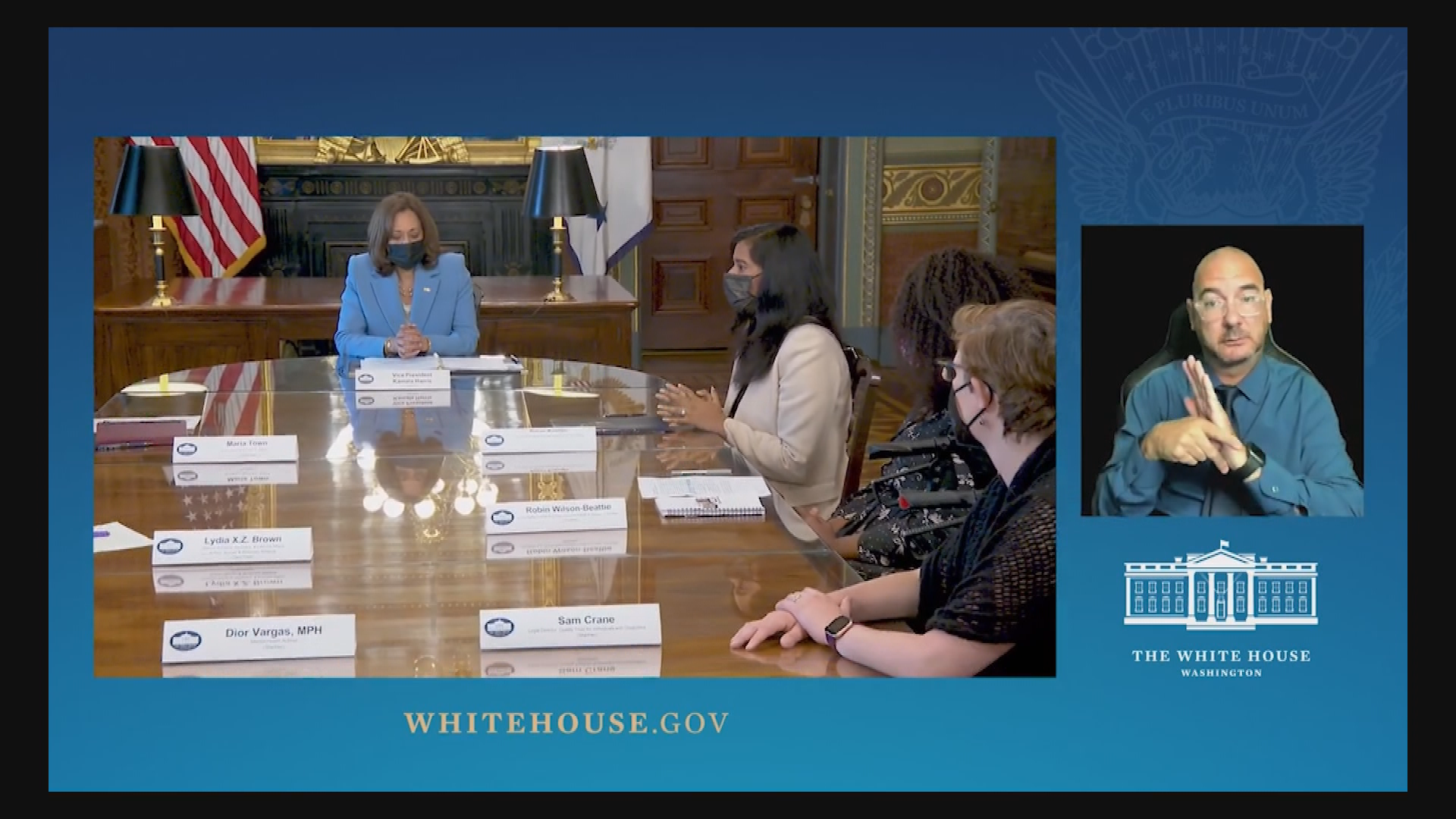 Thumbnail image for VP Harris Meets with Diability Rights Leaders