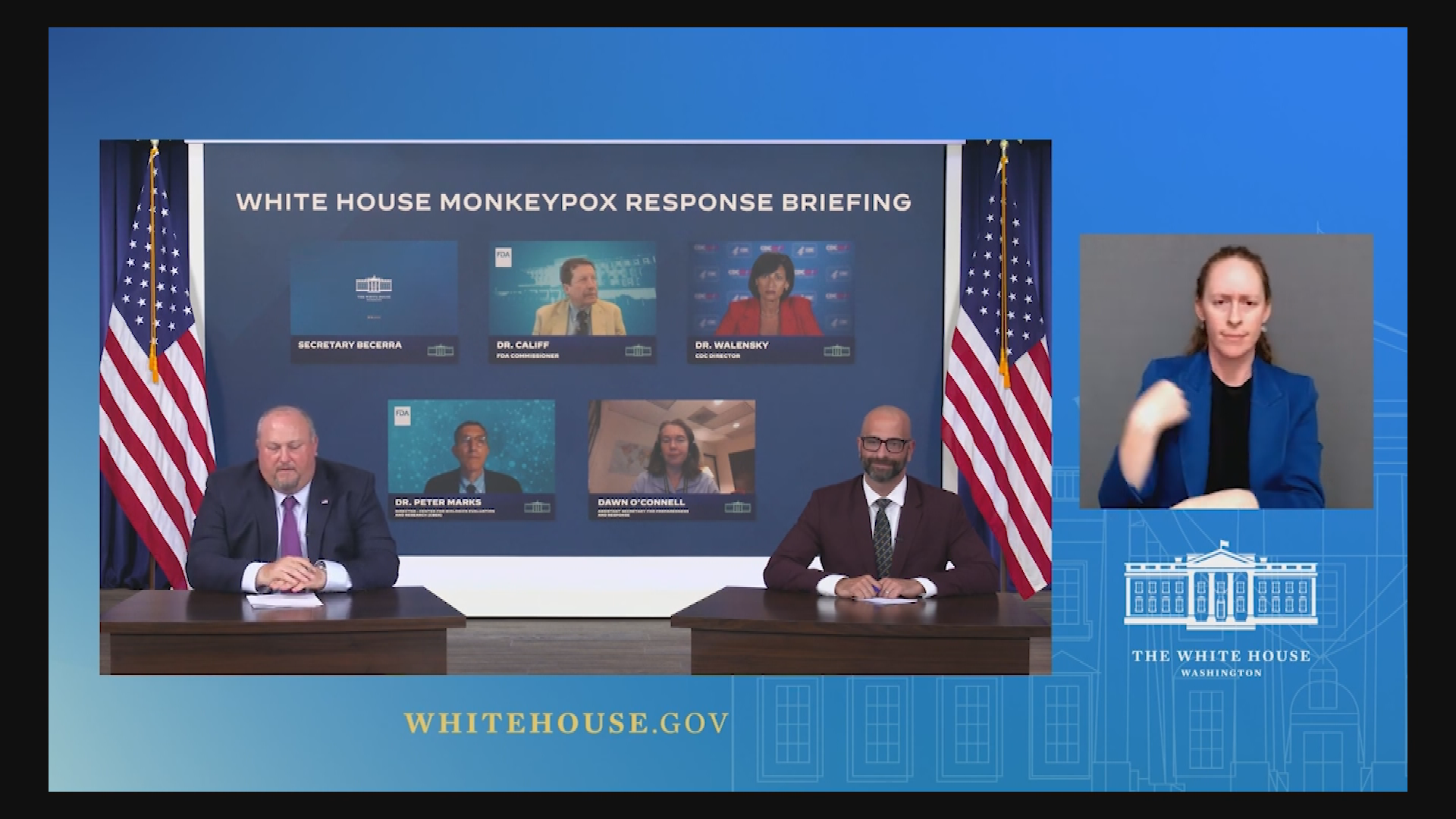Thumbnail image for White House Monkeypox Response Team, Aug. 9