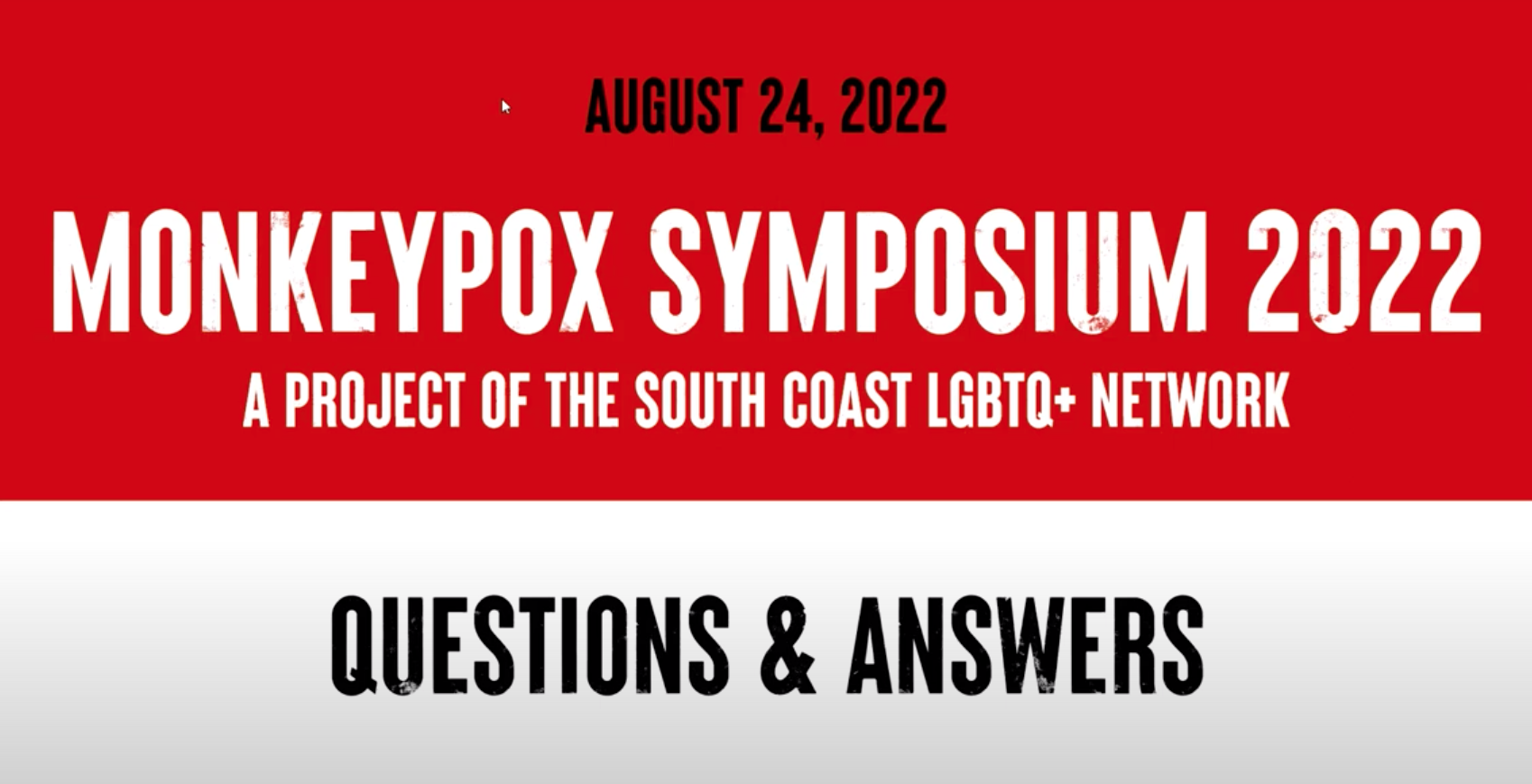 Thumbnail image for Monkeypox Symposium: hosted by South Coast LGBTQ+ Network