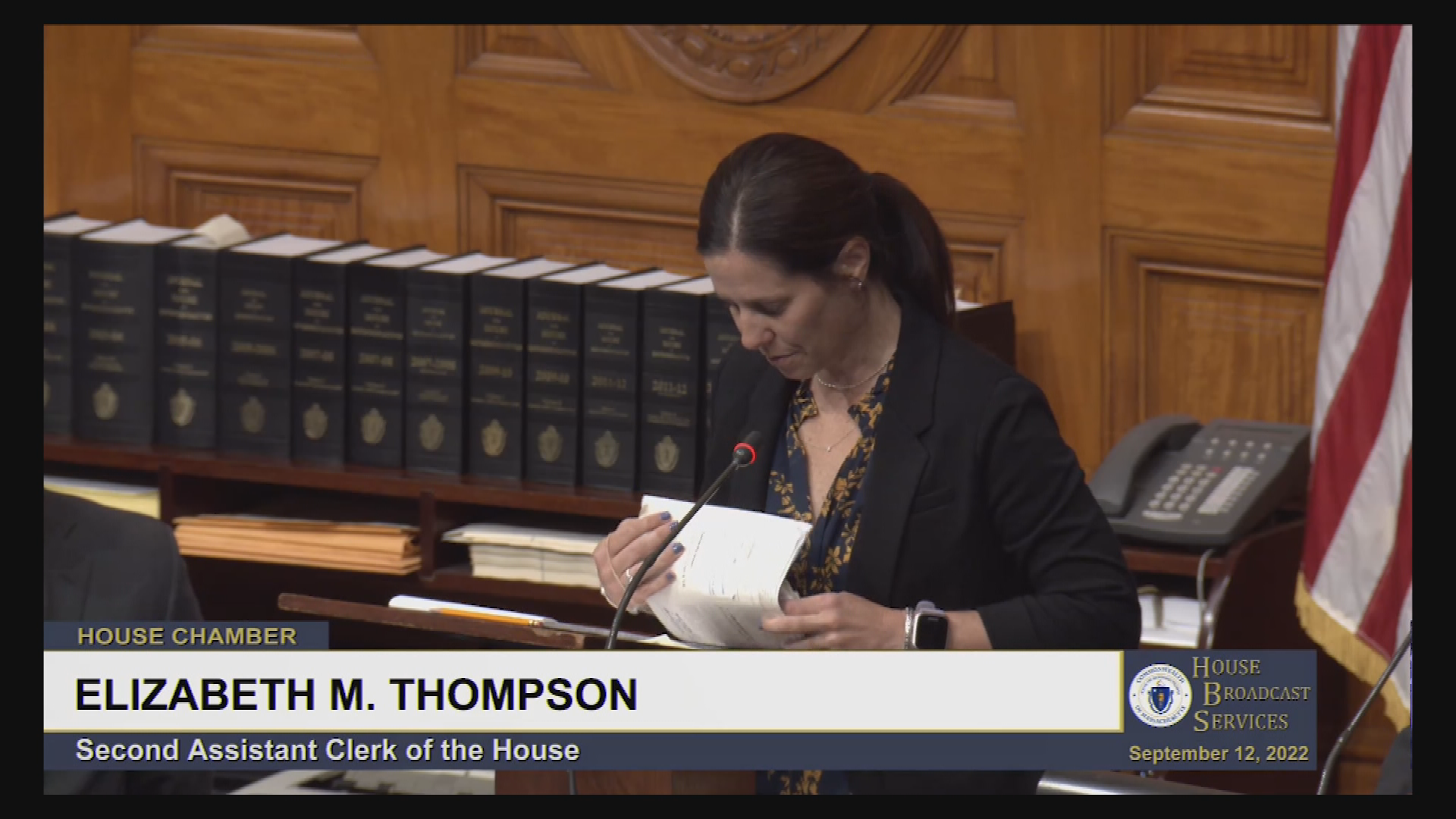 Thumbnail image for MA House of Representatives, Sept 12-15