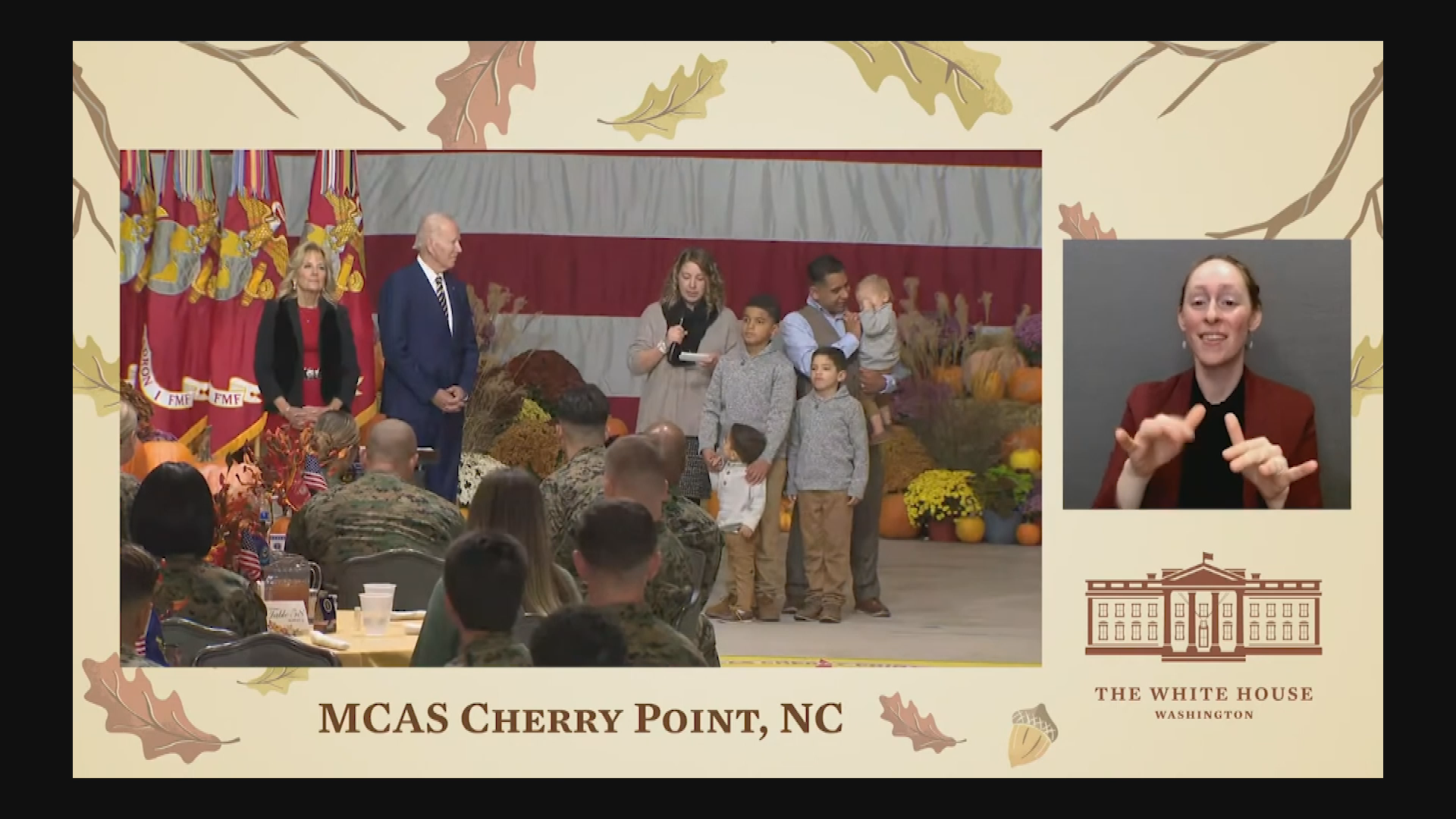 Thumbnail image for President Biden Friendsgiving Dinner with Service Members