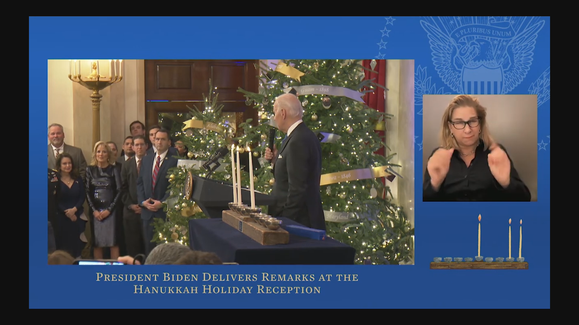 Thumbnail image for President Hosts a Hanukkah Reception